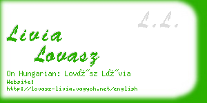 livia lovasz business card